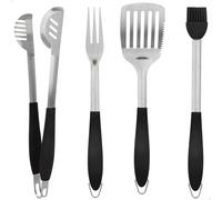 Set Utensilios Barbacoa 4 Piezas Aktive, 10,5x6,5x43,5 Cm, Gris