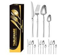 Set - Utensilios de cocina extra resistentes | Juego de acero inoxidable de 16 piezas,Para Cocina Comida Hogar Vivir Cocinar Viajes Camping Alimentos Filete