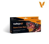 Set Vallejo 72190 Game Color Wash 8 Lavados Acrílicos Para Sombras Figuras Pr