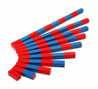 Set Varillas Matemáticas | material duraro, 4-6 años, varillas números rojas y - kit DIY - Método - para Niños