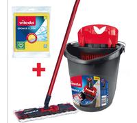 Set vileda mopa ultramax mopa plana + cubo escurridor + 3 paños