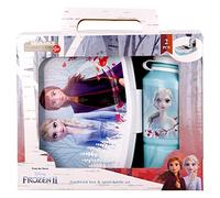 SET VUELTA AL COLE (BOTELLA SPORT EASY 420 ML Y SANDWICHERA RECTANGULAR) FROZEN II BLUE FOREST