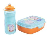 Stor S.L. Set fiambrera rectangular y botella sport Peppa Pig de 380 ml