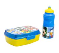 Set de fiambrera rectangular y botella sport de 380 ml de Mickey