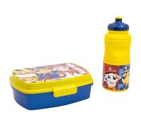 SET VUELTA AL COLE (SANDWICHERA RECTANGULAR Y BOTELLA SPORT EASY HOLD 380 ML) EN CAJA REGALO PAW PATROL BOY RESCUE PUPS