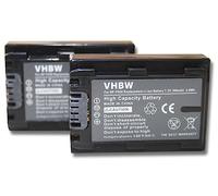 Set x 2 baterías vhbw 500mAh para videocámara Sony DCR-DVD106(E), DCR-DVD109(E), DCR-DVD110(E), DCR-DVD115(E), DCR-DVD150, DCR-DVD150E