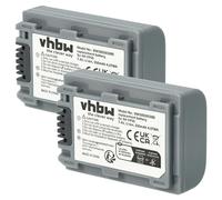 Set x2 baterías vhbw 600mAh para videocámara Sony DCR-HC1, HC1E, DCR-HC3, HC3E, DCR-HC7, HC7E, DCR-HC16, HC16E, DCR-HC17, HC17E, DCR-HC18