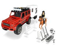 Dickie Toys Juego de remolque para caballos con luz y sonidos, 42 cm, a partir d