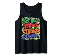 Set Your Mind On Things Above Biblia inspiradora Camiseta sin Mangas