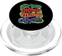 Set Your Mind On Things Above Biblia inspiradora PopSockets PopGrip para MagSafe