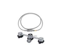 (Set2) 3In 1 Butane Adapter Extension Hose Split Furnace Adapter Gas Cartridge Head Conversion Nozzle