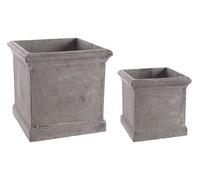 Set2 P.Jarrón Cemento Qu Gris