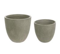 Set2 P.Jarrón Cepillo Bajo Salvia