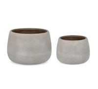 Set2 P.Jarrón Rigo Bomb Beige Bajo