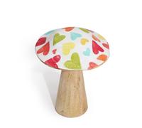 Seta pequeña - 10cm - Corazones pastel