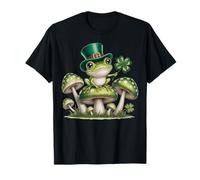 Setas de Rana Día de San Patricio Hongo Morel irlandés de la Suerte Camiseta