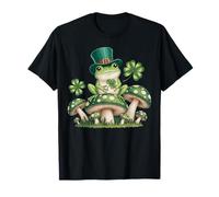 Setas de Rana Día de San Patricio Hongo Morel irlandés de la Suerte Camiseta