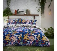 Setas fantásticas Funda Nórdica Cama 90 Juego, Reversible Microfibra Juegos Cama Estilo Forestal Funda Edredon 150×220 y 2 Fundas 50x75, con Cremallera, Apto Hombres y Mujeres HP339