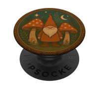 Setas gnomo escandinavo Hada Folk Estética Luna PopSockets PopGrip Adhesivo