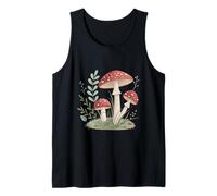 Setas rojas caprichosas en Garden Meadow Camiseta sin Mangas