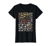 Setas Silvestres comestibles Hongos micología forrajero Camiseta, Mujer, Negro, 3XL