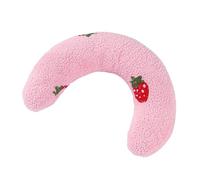 Setauoo Almohadas para perros | Almohada calmante para el cuello del perro, patrón bordado, almohada para mascotas, almohada para cachorros, media dona para perros y gatos, lavable a máquina
