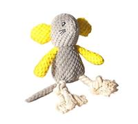 Setauoo Juguetes de Peluche para Perros | Juguetes masticables con de ratón chirriante para Cachorros, Sonido Arrugado, Suministros Resistentes para el Desarrollo cognitivo, Compromiso sensorial