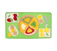 Setauoo Snuffle Mat Pizza - Colorido interactivo perro masticar pizza alimentador lento | Dispensador de fugas de comida para mascotas para sala de estar, parque infantil, pastizal