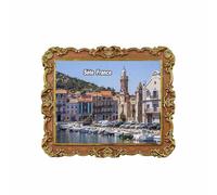 Sète France - Imán para nevera 3D, recuerdo de viaje, decoración de nevera, calcomanía magnética para decoración de nevera, colección artesanal