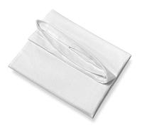 SETEX EVOL040080751002 - Funda antialérgica para cojín, 40 x 80 cm, 100% algodón, Color Blanco, poliéster, 40 x 80 cm., 40 x 80 cm