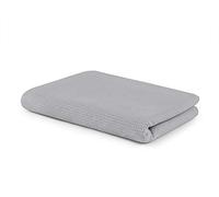 SETEX Manta de piqué de gofre, Manta versátil de 100% algodón, Adecuada como Manta, Colcha, Manta de Verano, Manta para Exteriores y más, 150 x 200 cm, Color Gris Plateado