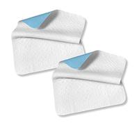 SETEX - Protector de colchón Impermeable (2 Unidades, 70 x 90 cm, Resistente al Agua, con Barrera de Humedad de Poliuretano, Transpirable y de Alta absorción, Ideal para el Mantenimiento), Resistente