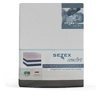 SETEX sábana Bajera de Lino Fino, 140 x 200 cm, 100% algodón, sábana en Color Blanco