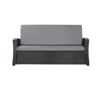 Setgarden Cojín para banco de jardín de polirratán, cómodo cojín para bancos de jardín, cojines perfectos para tu sofá de jardín o columpio de jardín (gris claro, 180 x 60 x 50 cm)