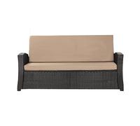 Setgarden® Funda para banco de polirratán, cómodas fundas de asiento para bancos de jardín - fundas perfectas para su sofá de jardín o columpio de Hollywood (Beige, 100x60x50 cm)