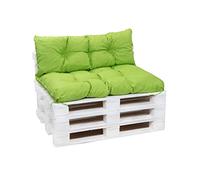 Setgarden® Set de cojines para palets, cojines para muebles de jardín de palets, cojines de respaldo y asiento para exteriores, cojines de jardín en muchos colores y tamaños (lima, juego 120x50 cojín