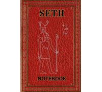 Seth Notebook: 100 Page Line. Egyptian God Themed Journal Red Leather Effect Cover