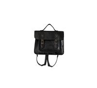 SETHOUS Wednesday Addams Mochila Wednesday School Bag Black Leather Adjustable Shoulder Bag Unisex, Negro, Talla única
