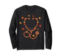 Sethscope Autumn Fall Leaves Cozy Seasonal Vibes Manga Larga
