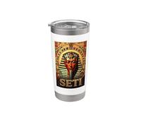 Seti I Rey Antiguo de Egipto Vaso térmico de acero inoxidable de doble pared