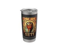 Seti I Rey Antiguo de Egipto Vaso térmico de acero inoxidable de doble pared