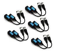 Setik 5 pares Balun para cámaras 4K 8MP 10 piezas transmisor transceptor 5 pares vídeo HD BNC pasivo RJ45 cable UTP conectores AHD/TVI/CVI/CVBS
