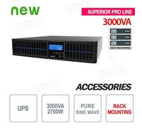 Setik - UPS UPS 3000VA 2700W Rack - Superior Pro - UPSL3000LCD-RTPLUS