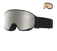 SETNGB Gafas de esquí fotocromáticas abatibles de moda para hombre y mujer, 2026, antivaho, doble lente, gafas deportivas para snowboard, Silver Blade, 1 unidad