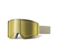 SETNGB Gafas de esquí fotocromáticas magnéticas elegantes para hombre y mujer, doble capa antivaho, para snowboard y esquí, color oro té, 19,8 x 10,4 cm.