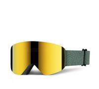 SETNGB Gafas de esquí magnéticas para exteriores con protección UV400, alta definición, antivaho, desmontables, para hombre y mujer, para snowboard, pátina abisal, 18 * 10 cm.