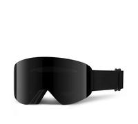SETNGB Gafas de esquí magnéticas para exteriores con protección UV400, alta definición, antivaho, desmontables, para hombre y mujer, para snowboard, color negro, 18 x 10 cm.