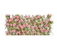 Seto artificial, planta, valla de privacidad artificial, pantalla, seto artificial, seto de flores, enrejado, jardín, extensible(Rose,Pequeña)