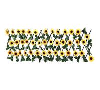 Seto artificial, valla extensible, seto de madera, enrejado retráctil, rollo de pantalla, brotes de girasol, paneles de setos de hojas