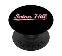 Seton Hill Vintage Varsity Distressed Throwback Style PopSockets PopGrip Adhesivo